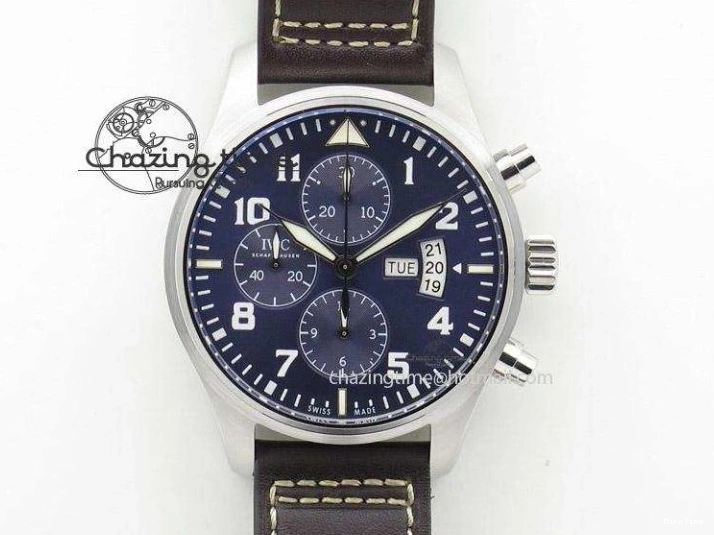 MIROTIME 0308 Big Pilot Top Gun Miramar PVD Plated Titanium on Green Nylon Strap A23J Refined 7398